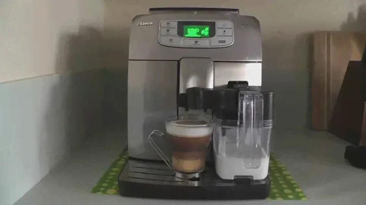 One Touch Cappuccino with Saeco Intelia